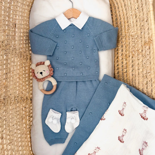 Completino neonato pompon