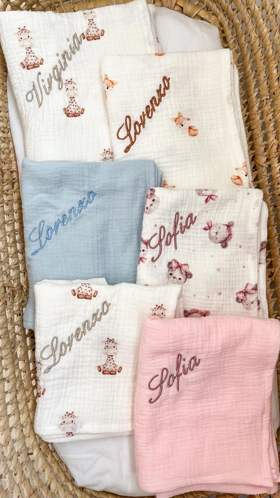 Set Mussola Bear grigio
