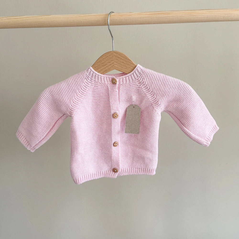 Cardigan neonato in cotone