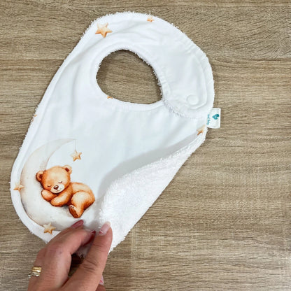 Bavaglino neonato in cotone Dolci sogni
