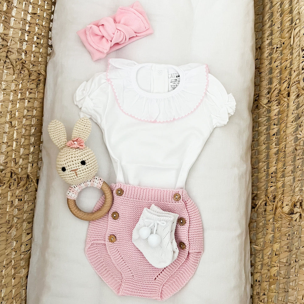 Calzino neonato pompon
