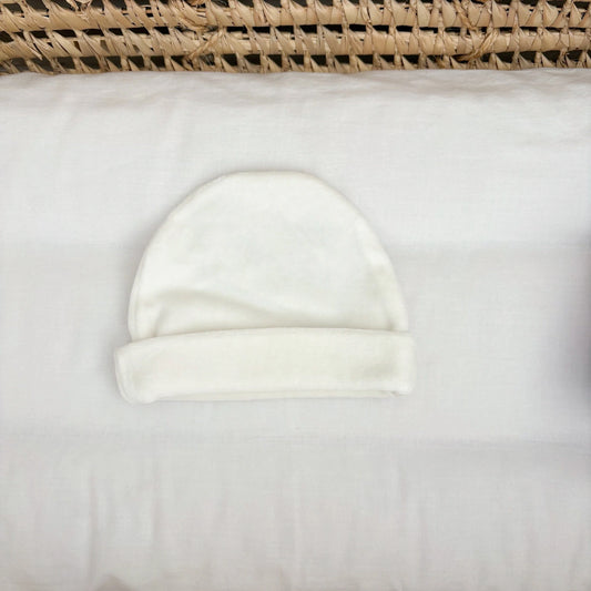 Cappellino neonato in ciniglia