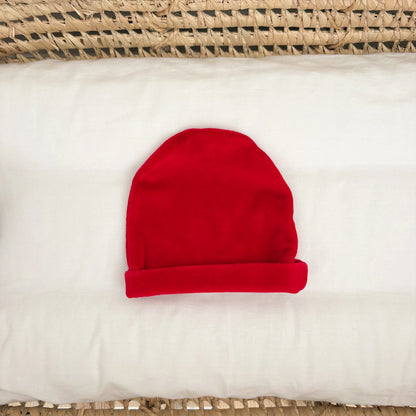 Cappellino neonato in ciniglia