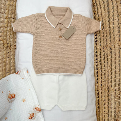 Completino neonato manica corta polo