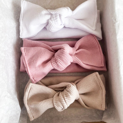 Fascetta neonata con fiocco