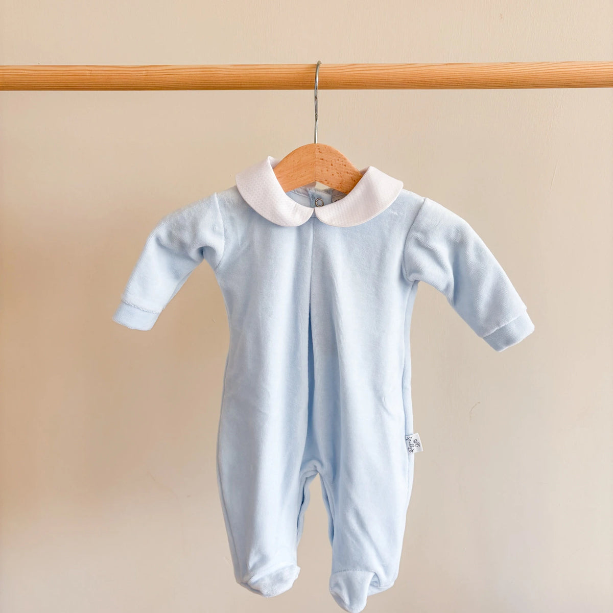 Tutina neonato in ciniglia minimal