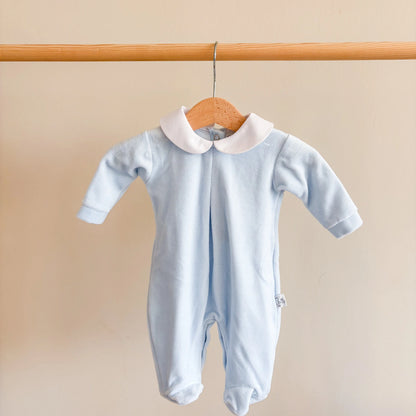 Tutina neonato in ciniglia minimal