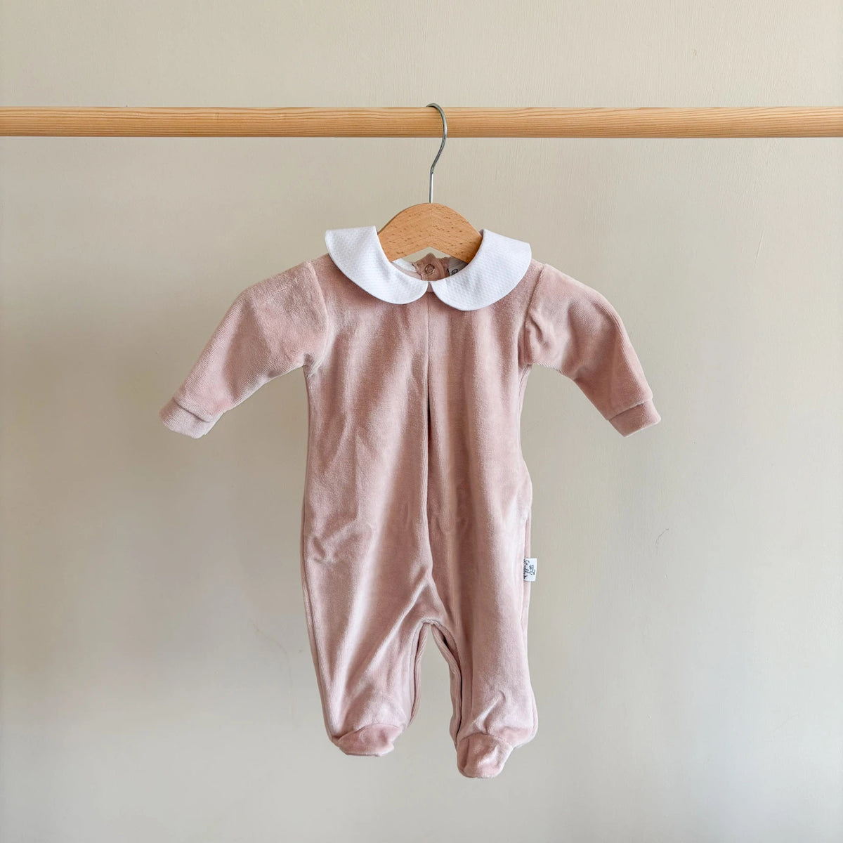 Tutina neonato in ciniglia minimal