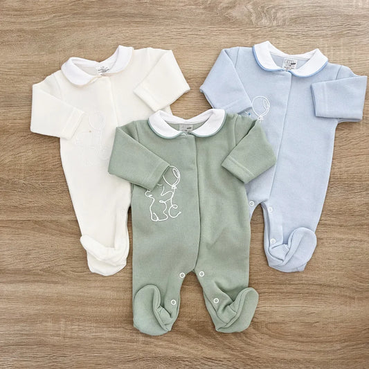 Tutina neonato in caldo cotone orsetto