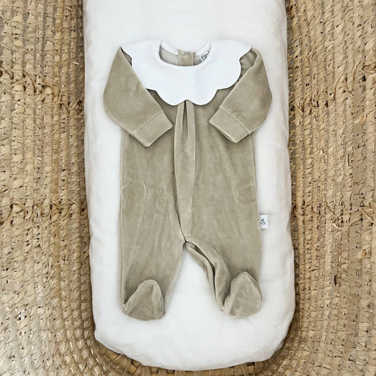 Tutina neonato in ciniglia nuvola