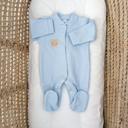 Tutina neonato in caldo cotone orsetto