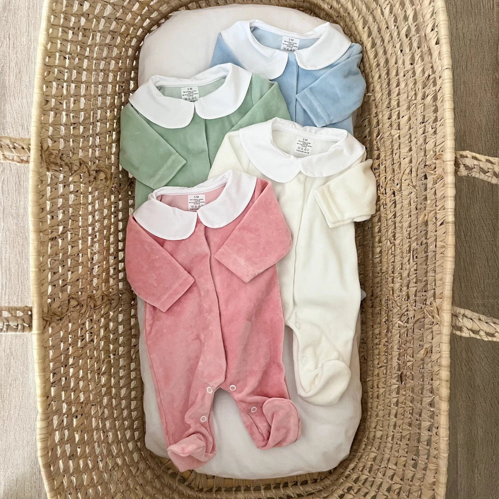 Tutina neonato in ciniglia baby