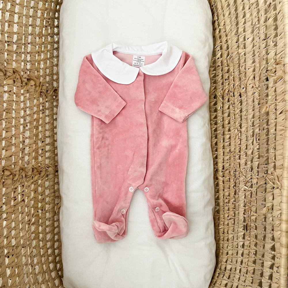 Tutina neonato in ciniglia baby