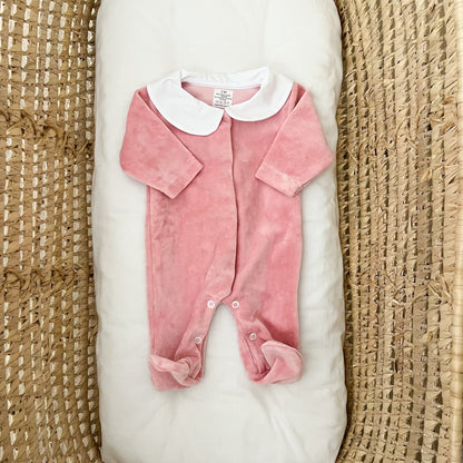 Tutina neonato in ciniglia baby