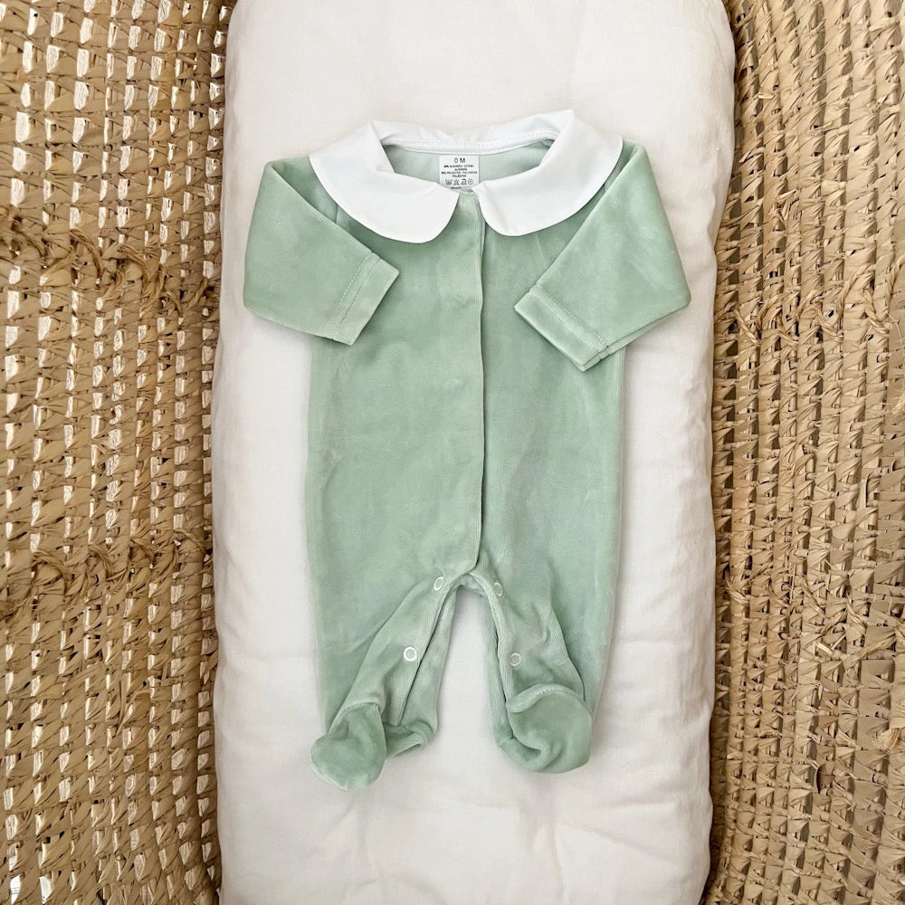 Tutina neonato in ciniglia baby
