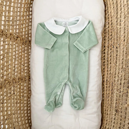 Tutina neonato in ciniglia baby