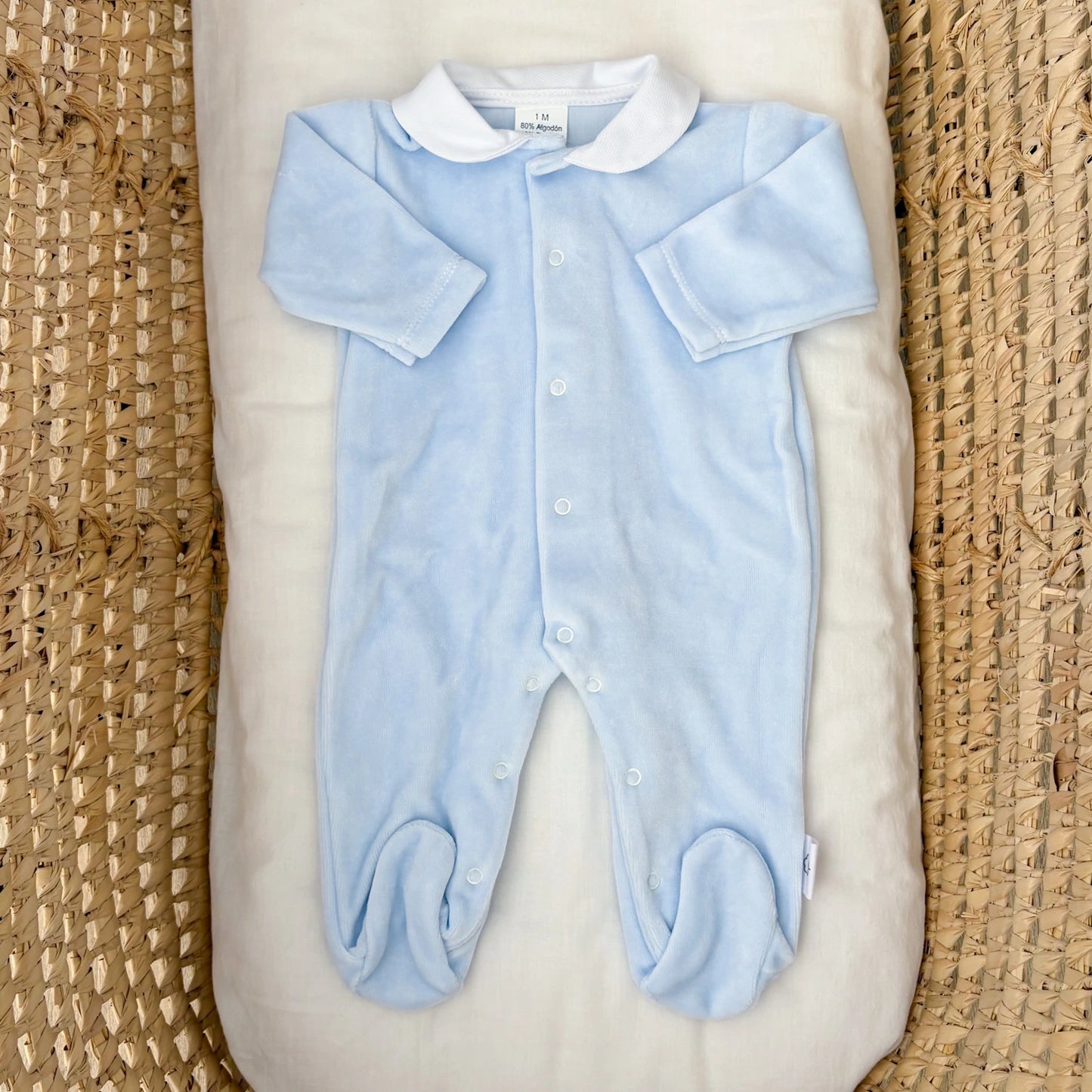 Tutina neonato in ciniglia basic