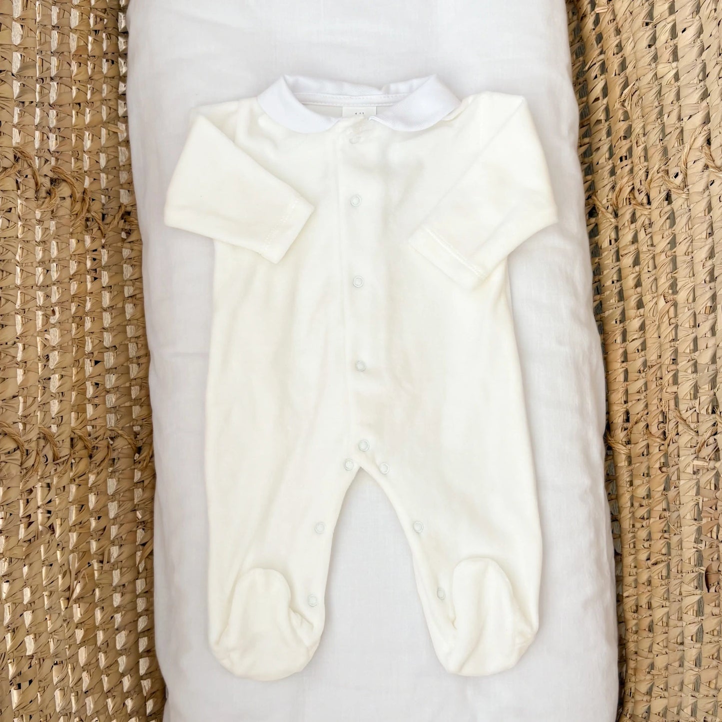 Tutina neonato in ciniglia basic