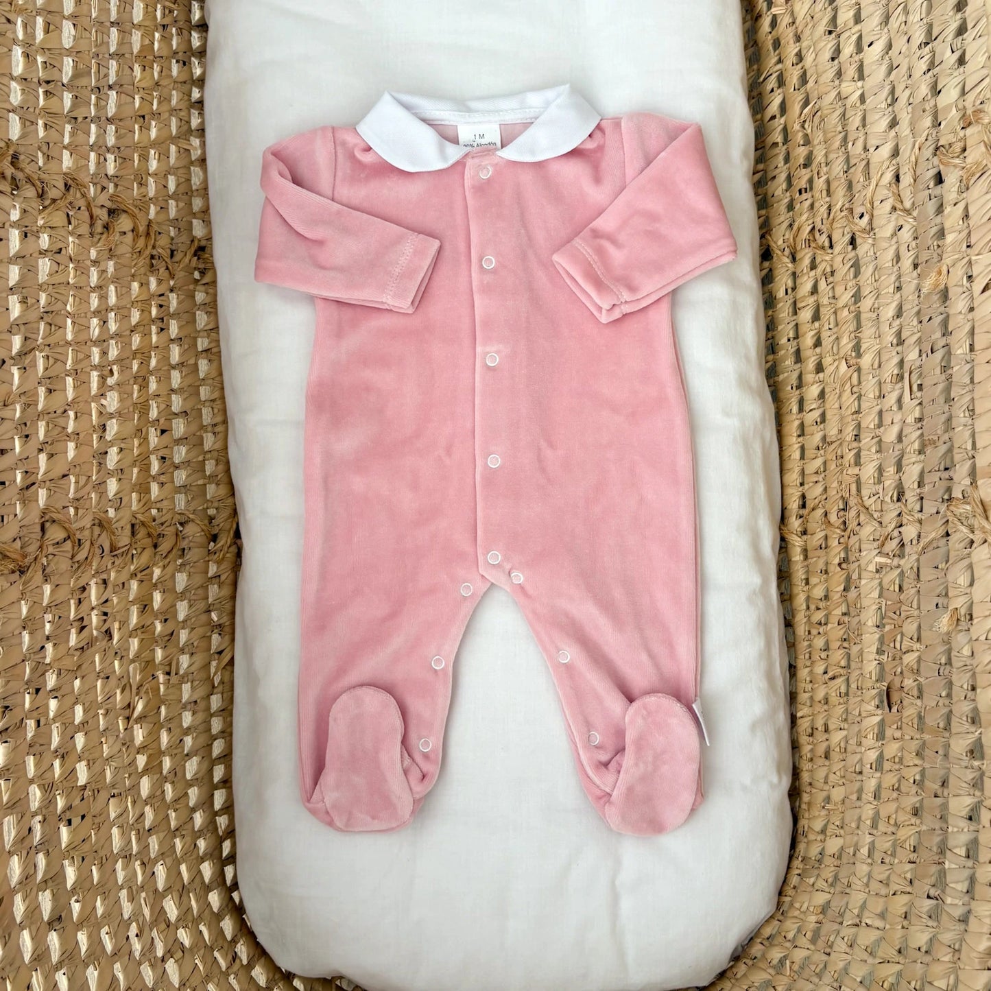 Tutina neonato in ciniglia basic