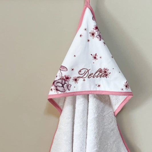 Accappatoio neonato Flower bunny