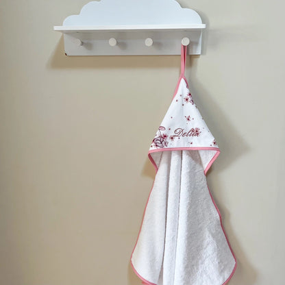 Accappatoio neonato Flower bunny