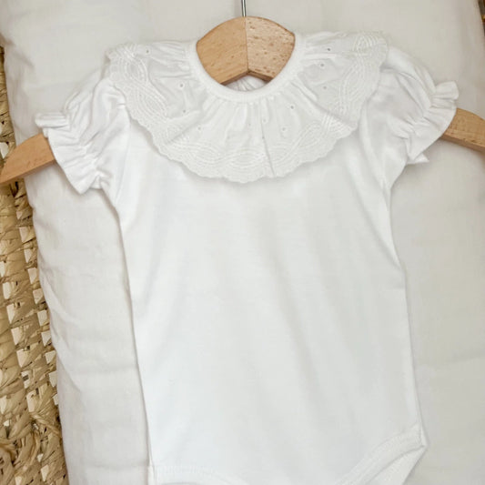 Body neonato in cotone manica corta