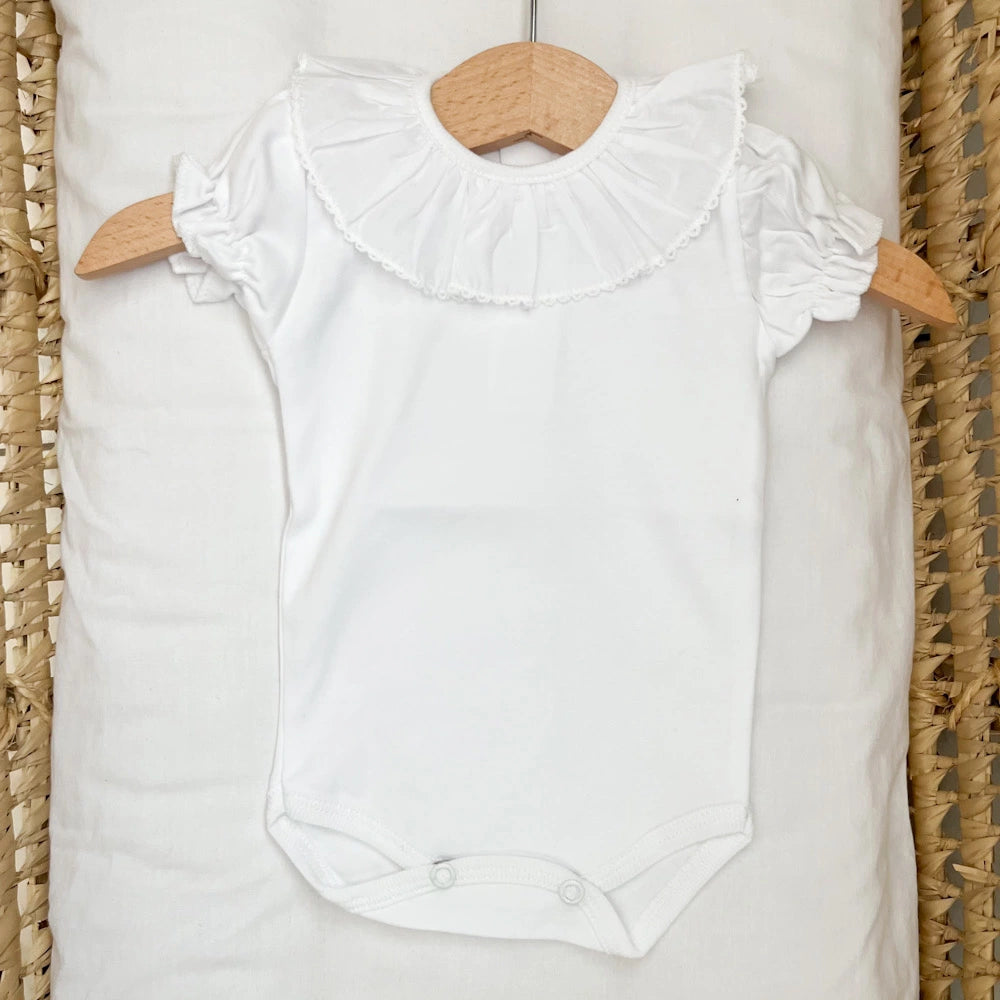 Body neonato in cotone manica corta
