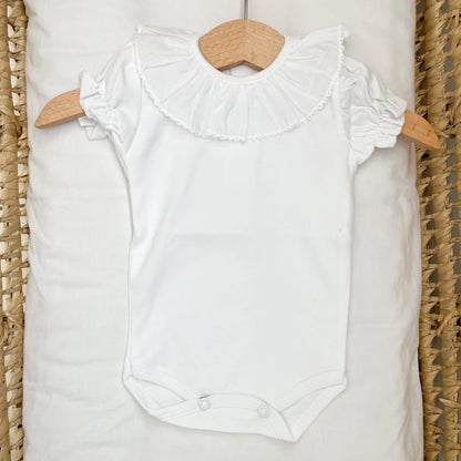 Body neonato in cotone manica corta