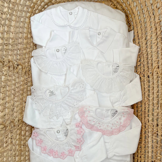 Body neonato in cotone manica lunga