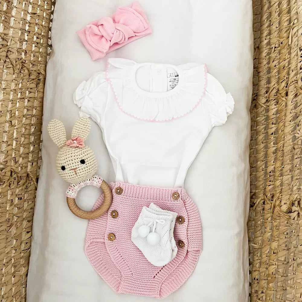 Fascetta neonata con fiocco