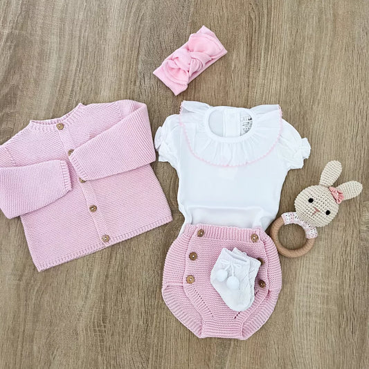 Cardigan neonato in cotone