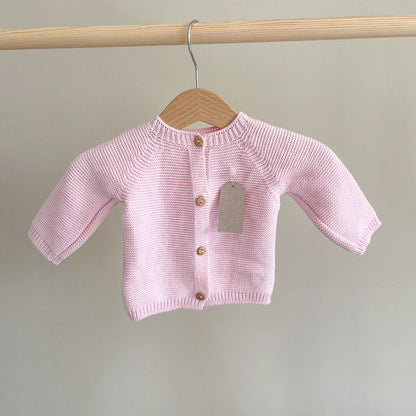 Cardigan neonato in cotone