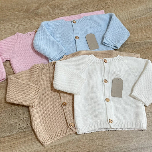 Cardigan neonato in cotone