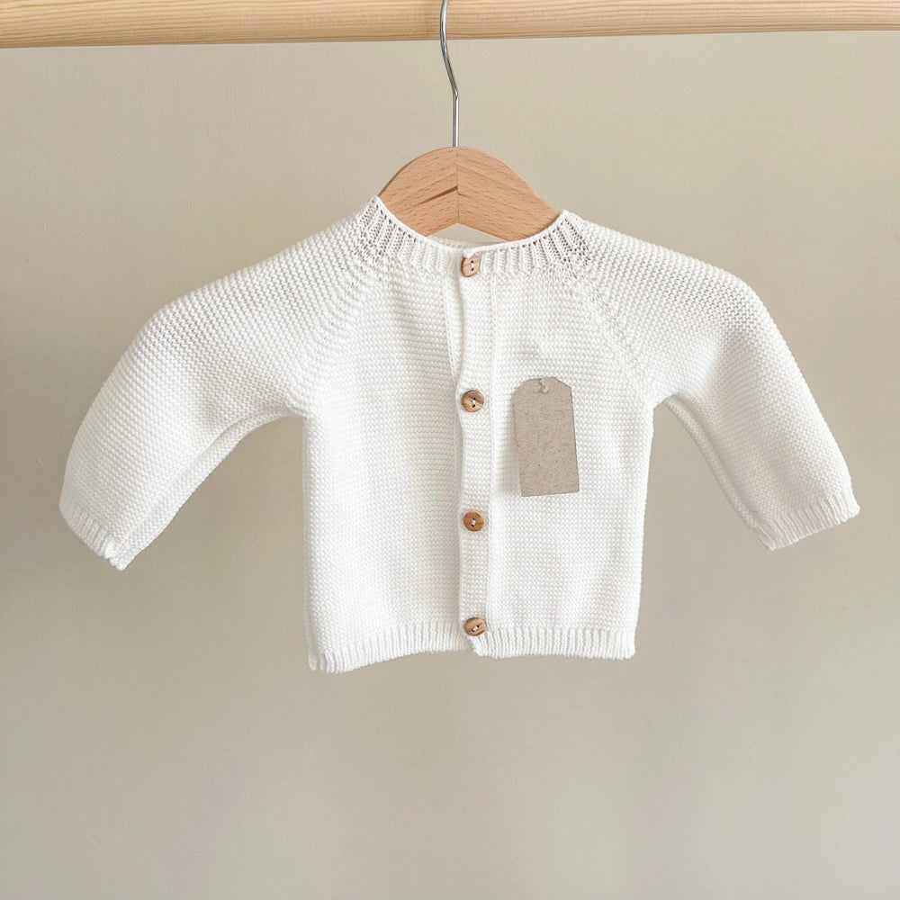 Cardigan neonato in cotone
