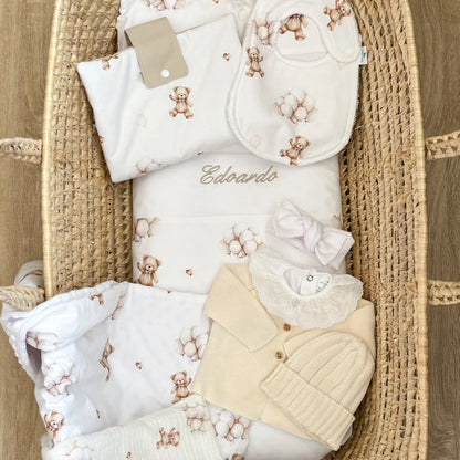 Bavaglino neonato in cotone Teddy dream