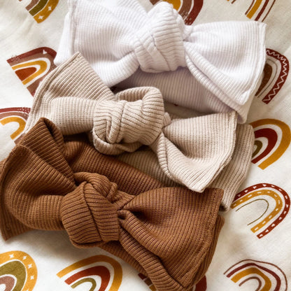 Fascetta neonata con fiocco