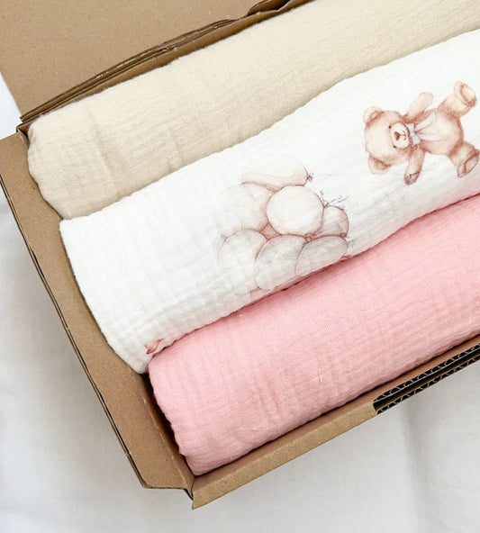 Set Mussola Teddy dream rosa